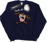 Looney Tunes - "That's All Folks" Sweat-shirt pour fille BI23381 (140-146) (Bleu marine)