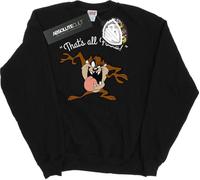 Looney Tunes - "That's All Folks" Sweat-shirt pour filles BI23381 (128) (Noir)
