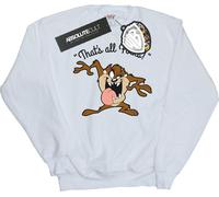 Looney Tunes - "That's All Folks" Sweat-shirt pour homme BI2105 (3XL) (Blanc)