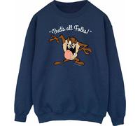 Looney Tunes - "That's All Folks" Sweat-shirt pour homme BI2181 (XL) (Bleu marine)