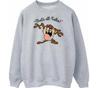 Looney Tunes - "That's All Folks" Sweatshirt für Herren BI2105 (M) (Grau)