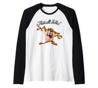 Looney Tunes That's All Folks Taz Light Manche Raglan