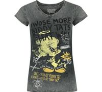 LOONEY TUNES Titi Femme T-Shirt Manches Courtes Multicolore S 100% Coton Regular/Coupe Standard