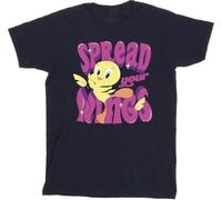 Looney Tunes - "Tweeday Spread Your Wings" T-shirt pour fille BI25008 (104) (Bleu marine)