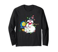 Looney Tunes Tweety and Sylvester The Snowman Christmas Manche Longue