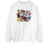Looney Tunes - "What's Up Doc" Sweatshirt für Damen BI24898 (M) (Weiß)