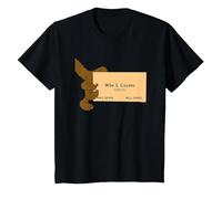 Looney Tunes Wile E. Coyote Genius T-Shirt, Enfant, Noir, 4 Ans