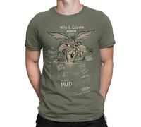 Looney Tunes Wile E. Coyote Genius T-Shirt Homme, Kaki-wht, XXL