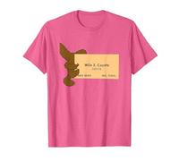 Looney Tunes Wile E. Coyote Genius T-Shirt, Homme, Rose Chiné, XL