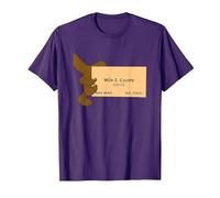 Looney Tunes Wile E. Coyote Genius T-Shirt, Homme, Violet, L