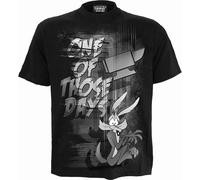 Looney Tunes - Wile E.Coyote - Those Days - Front Print T-Shirt Black S Black