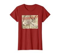 Looney Tunes Wise Guy T-Shirt, Femme, Canneberge, S