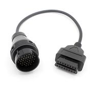 LoongGate 38 pin à OBDII 16 Broches Câble Connecteur Adaptateur 3 Broches Passer à Travers pour Old Auto (40cm)