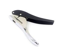 LoongGate - Perforatrice à main en métal robuste à trou unique rond - Outil de perforation pour cartes d'identité, badges, photos, étiquettes 3mm(1/8'')