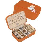 loongway Boîte à Bijoux Personnalisée - Coffret de Voyage Original à Motifs Floraux avec Nom, Organisateur en Cuir pour Boucles d’Oreilles, Colliers, Bagues - Cadeau de Noël Personnalisé pour Maman