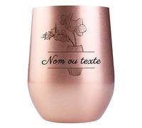 Loongway Thermos Café Personnalisable Mug Isotherme 355ml Tasse Isotherme Acier Inoxydable Cadeau Collegue de Travail un Cadeau Pour un ami Idéal pour les Boissons Froides et Chaudes