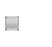 Looox Colour BoX niche encastrable - 30x30x10cm - inox brossé cbox30rvs