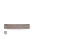 Looox Wood collection étagère BoX 60cm avec plaque de fond inox brossé chêne inox brossé wshbox60rvs