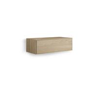 Looox Wood collection Meuble sous lavabo en bois avec 1 tiroir 100x30x46cm chêne - vieux gris wf1000