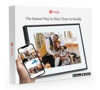 Loop Cadre photo numérique Pro avec écran tactile Wi-Fi 1920 x 1080 Full HD 10,1 pouces Cadre photo numérique pour la maison - Fonction de partage de texte et d'applications - Facile à utiliser