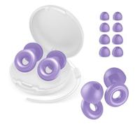 Loop Ear Plugs, Violet, Bouchon D'Oreille Pour Dormir, Protection Auditive Douce Et Réutilisable En Silicone Flexible, Boule Quies, 45Db Noise Cancelling Earplugs Protection Auditive, avec boîte