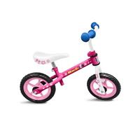 Stamp Draisienne Disney Minnie 10 pouces 2 roues Rose/Blanc Fille
