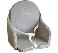 Looping Coussin de chaise haute bébé PVC imperméable avec sangles Fabriqué en France Gris perle