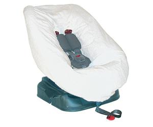 Looping Housse de Siège Auto | Tissu Eponge Lavable en Machine, Fabriqué en France | Gr0+/1, Blanc