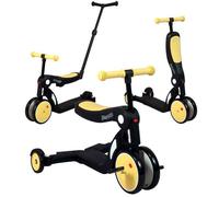 Looping SCOOTIZZ Draisienne Evolutive 5 en 1, Tricycle, Trottinette | Yellow