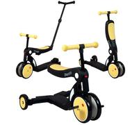 Looping SCOOTIZZ Draisienne Evolutive 5 en 1, Tricycle, Trottinette | Yellow