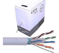 LOOPS Bobine de câble blindé CAT6 FTP/STP - cuivre Pur - réseau Ethernet LAN RJ45-305 m