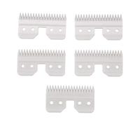 LOOR 18 Dents 5 PièCes/Lot Lame en CéRamique Mobile Standard de Lame de Tondeuse pour Animaux de Compagnie A5 Taille et Durable