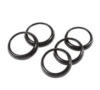 LOOR Lot de 5 autocollants en fibre de carbone pour grille d'aération de climatisation Classe CLA GLA W176 W246