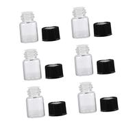 LOORGVEL 1 ensemble Flacon de Voyage Verre pour Huiles Essentielles Bouteilles Vides Transparentes Pratiques Rechargeables et Étanches