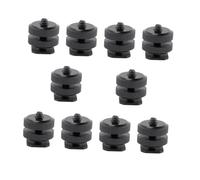 LOORGVEL 10 pièces Adaptateur de Griffe Flash Alliage Aluminium Vis Trépied Réglable Compatible DSLR Support Double pour Caméra et Accessoires Photo
