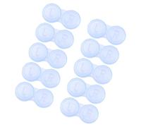 LOORGVEL 10 pièces Boîte Lentilles de Contact Plastique Étanche Double Cadre avec Indication R Compacte et pour Voyage et Usage