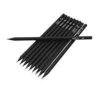 LOORGVEL 10 Pièces Lot de Crayons à Dessin Hexagonaux Noirs Prespointés pour Artistes et Étudiants et Croquis Lisses avec Prise Ergonomique Confortable