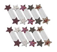 LOORGVEL 10 pièces Lot de Pinces Invisibles Extensibles Étoile Peigne Coiffant Discret pour Chignons Élégants Accessoires Légers et Durables pour Femmes et Filles