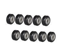 LOORGVEL 10 pièces Lot de Poulies Plastique à Gorge V Imprimante Roues Passives avec Roulement à Billes Résistantes à Usure pour Mécanismes et Courroies
