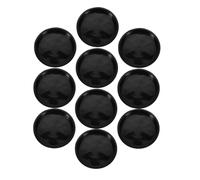 LOORGVEL 10 pièces Lot de Soucoupes Plastique Noires Rondes pour Pots de Fleurs Plateau Collecteur Eau pour Plantes Intérieur Support Résistant pour Bonsai et Jardinage