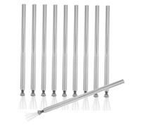 LOORGVEL 10 Pièces Nail Art Pens Multihead Bendable Stainless Steel Handle Liner Brush Wire Drawing Tool For Manicure And DIY Nail Design
