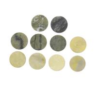 LOORGVEL 10 pièces Patch Extension Cils Pierre de Jade Vert Support et Plat pour Colle Outil Réutilisable pour Extensions de Cils Professionnelles