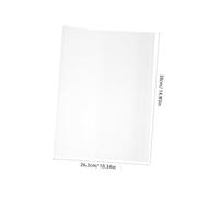 LOORGVEL 10 pièces Transparente Film Protecteur de Couverture Souple Imperméable Poche pour Cahiers et Magazines
