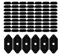 LOORGVEL 100 Clips de Fixation en Abs pour Terrasse Composite Extérieur, Système de Fixation Dissimulée Robuste et Fiable, Pack de 100 Pièces pour Planche de Pont