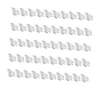 LOORGVEL 100 Pièces Charmes pour Ongles en Métal Argenté Forme Feuille Décoration Nail Art Pratique à Transporter et Ranger pour Loisirs Créatifs et Voyage