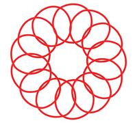 LOORGVEL 100 pièces Élastiques Cheveux Fins Rouges Sans Interface Bandes Colorées Résistantes pour Garçon Fille et Femmes Accessoires Coiffure Pratiques et Durables