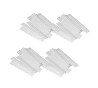 LOORGVEL 100 pièces Protections pour Pinceaux de Maquillage Plastique PE Filet Respirant Blanc Housses Protectrices pour Brosses Fond de Teint et Maquillage Yeux Accessoires Indispensables