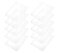 LOORGVEL 100 Pochettes Porte-Dossards Transparents en PVC, Format A4 Petit, Étanches et Perforées pour Affichage Sécurisé des Numéros de Course, Accessoires Réutilisables pour Athlétisme