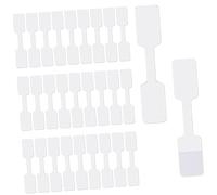 LOORGVEL 100pièces Étiquettes Autocollantes Réutilisables Pour Câbles Étiquettes Blanches à Écrire Pour Identifier Et Organiser Vos Fils Et Câbles Maison Ou Au Bureau