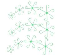 LOORGVEL 12 Pièces Aire de Jeux pour Plantes Clips Maison Le enjeux Support Plante grimpante Supports de tiges de Plantes d'intérieur Accessoires de Croissance pour Plantes Abdos Vert Clair
